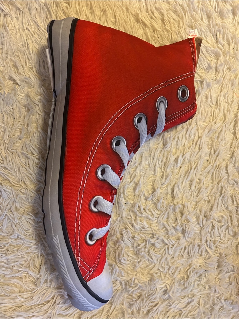 FREE Red High-Top Canvas Kids Stuffed Converse Sneaker toy, pillow